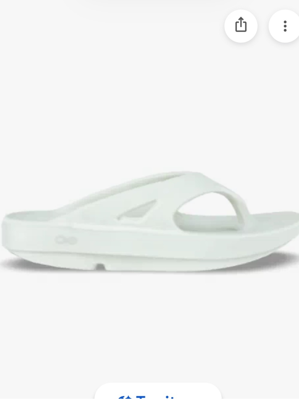 NWT OOFOS OOriginal Recovery Flip Flop Sandals - Cosmic Grey Men’s Sz 13 $60
